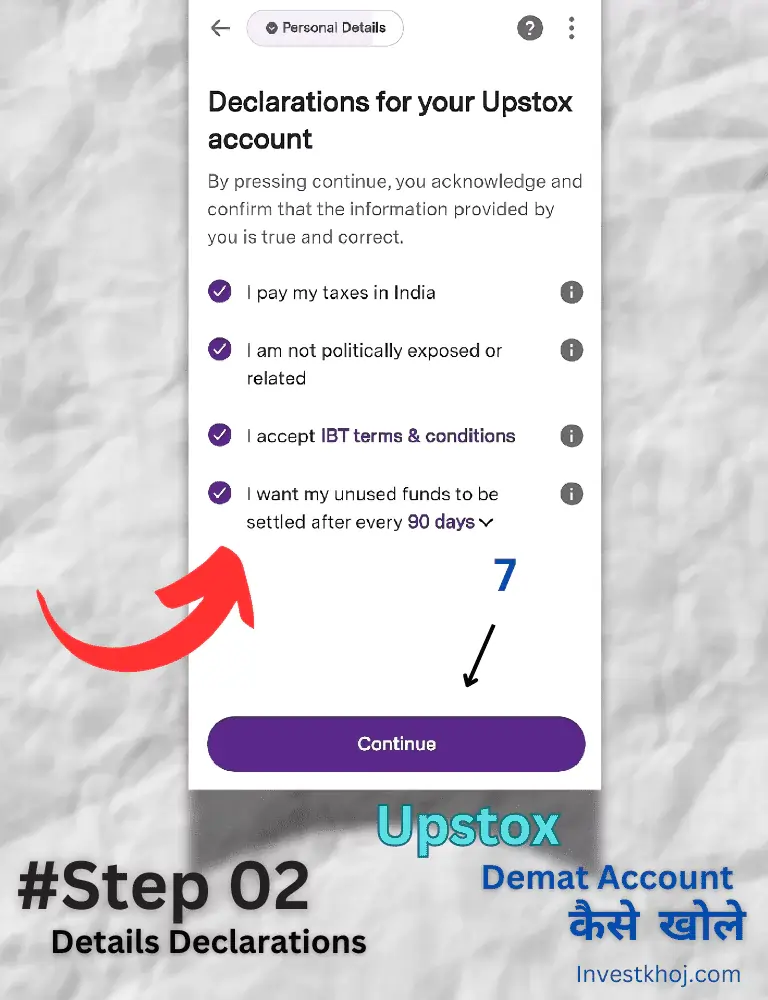upstox demat account kaise khole step 1 personal details